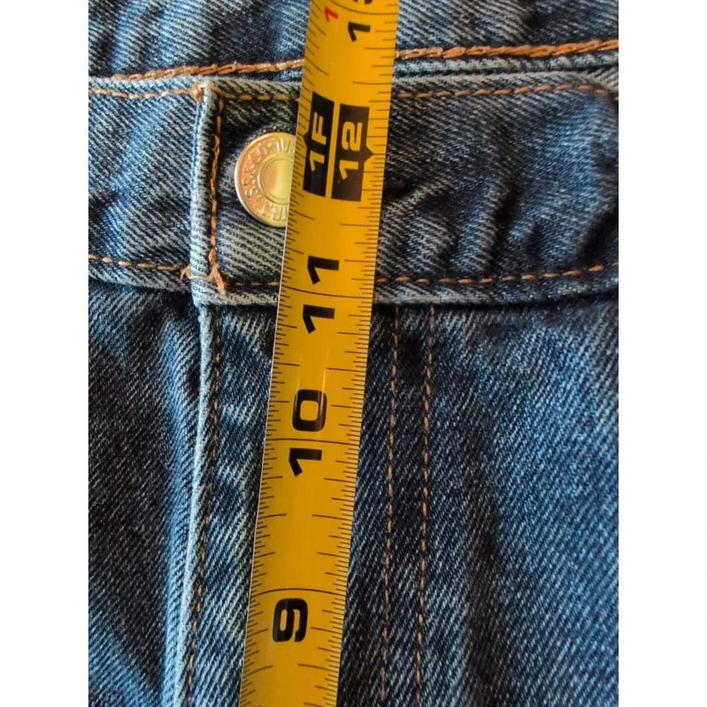 Levis 505 Jeans 38x32 Mens Blue Regular Straight Med Stonewash Denim